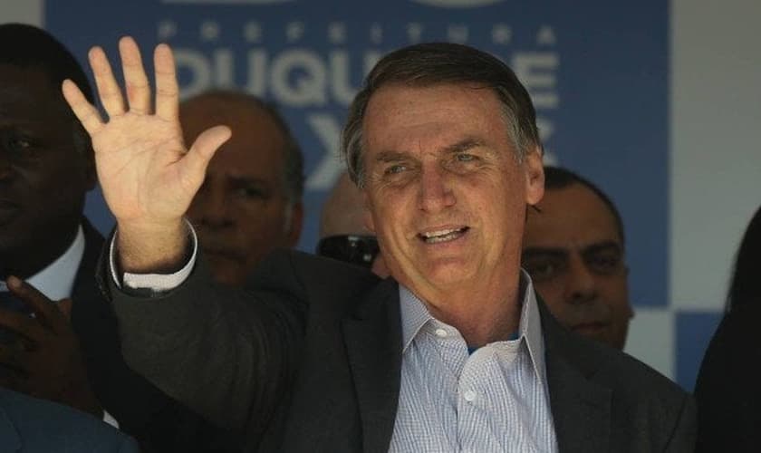 Jair Bolsonaro participou da inauguração do terceiro Colégio da Polícia Militar do Rio de Janeiro. (Foto: Pablo Jacob/Agência O Globo)