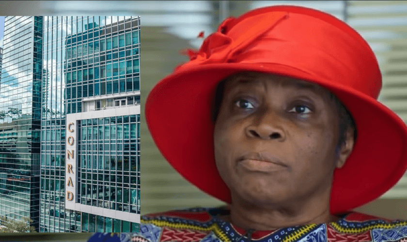 Marie Jean Pierre foi funcionária do Conrad Hotel por 10 anos e demitida por se recusar a trabalhar nos domingos. (Imagem: Facebook; YouTube)