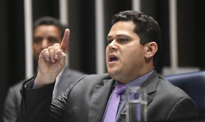 Davi Alcolumbre foi eleito presidente do Senado com 42 votos. (Foto: TV Senado