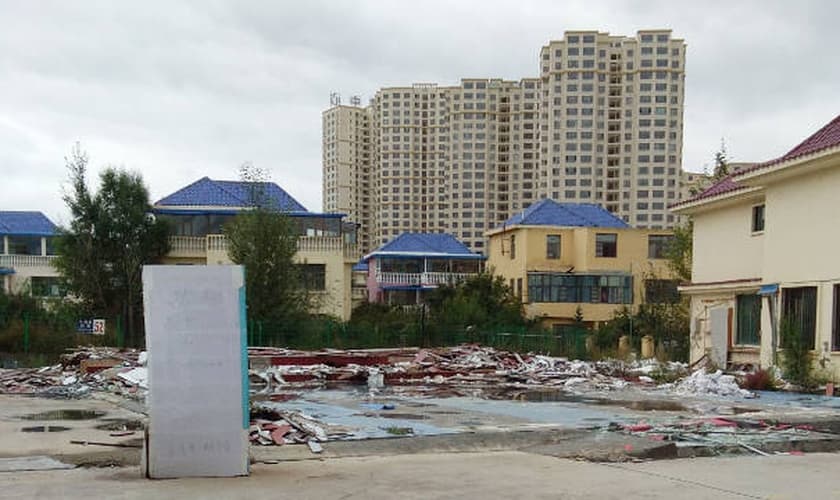 O Seminário Internacional de Endao foi destruído pelo Partido Comunista Chinês. (Foto: Reprodução/Bitter Winter)