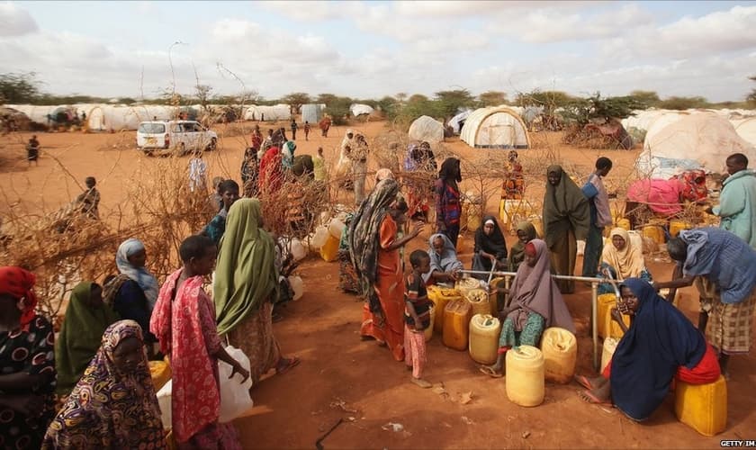 Campo de refugiados de Ifo em Dadaab, Quênia. (Foto: Reprodução/Getty)