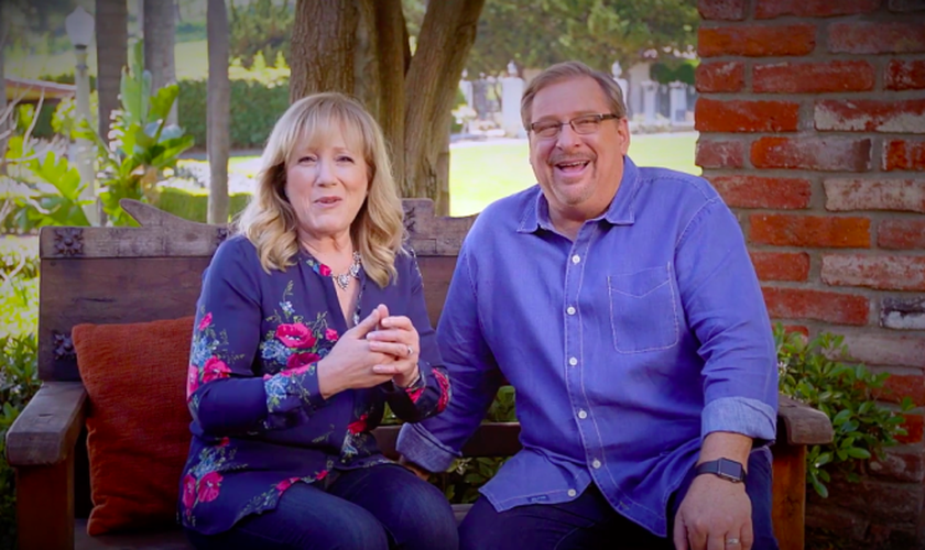 Rick e Kay iniciaram a Igreja Saddleback em Lake Forest, na Califórnia, em 1980. (Foto: Reprodução/Youtube)