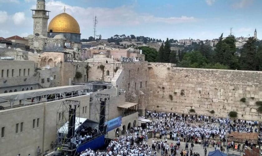 Monte do templo, em Jerusalém. (Foto: Reprodução/GTV)