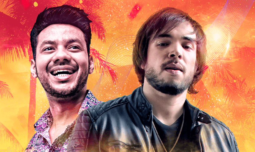 O cantor sertanejo Lobato (esquerda) participou do novo single do DJ MP7 (direita). (Imagem: Divulgação)
