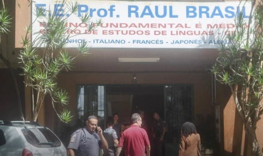 Escola pública em Suzano onde aconteceu o massacre de alunos e funcionários na manhã desta quarta-feira (13). (Foto: Reprodução/Internet)