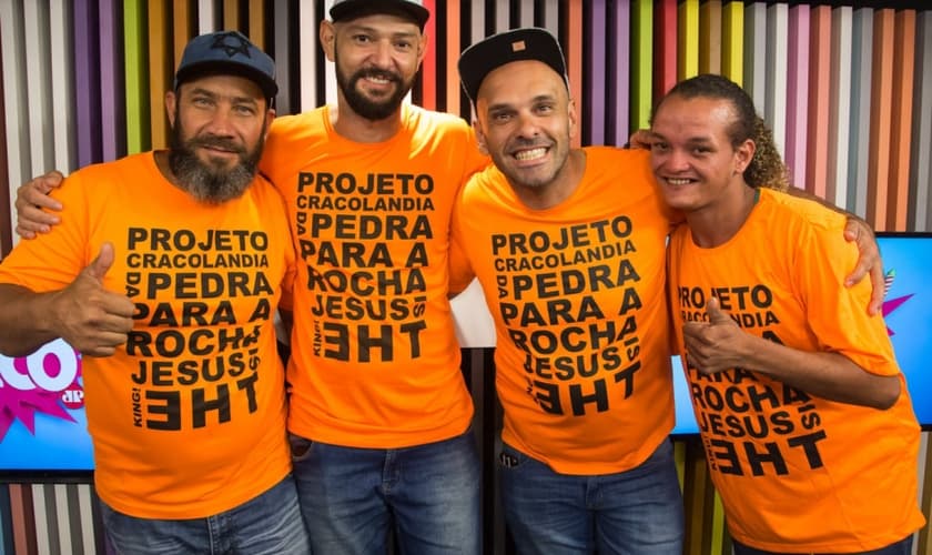 Betão, Ricardo Araújo, Pastor Rica e Bruno dos Santos foram os convidados do Pânico. (Foto: Jovem Pan)