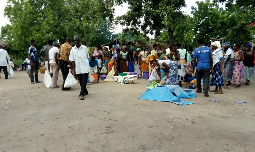 Ajuda financeira feita por brasileiros beneficia aldeia de Hatone, no Malawi. (Foto: Missão Mãos Estendidas)