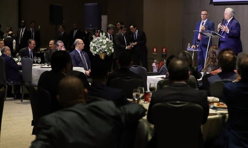 John Hagee, pastor sênior da Cornerstone Church e fundador da organização Cristãos Unidos por Israel. (Foto: Marcos Corrêa/PR)