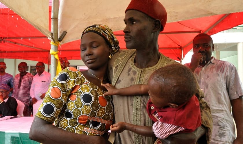 Culto especial de ação de graças da Igreja no domingo em Abuja. (Foto: Reprodução/OnnoBello)