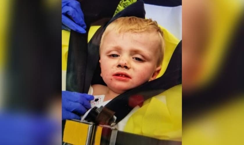 Kenneth Howard, de 1 ano, foi encontrado em perfeito estado após três dias desaparecido. (Foto: Reprodução/WYMT)