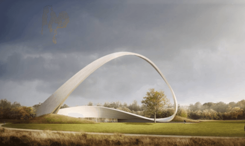 Maquete aprovada do Muro das Orações Respondias, que será inaugurado em 2022 na cidade inglesa de Birmingham. (Foto: Reprodução/Premier)