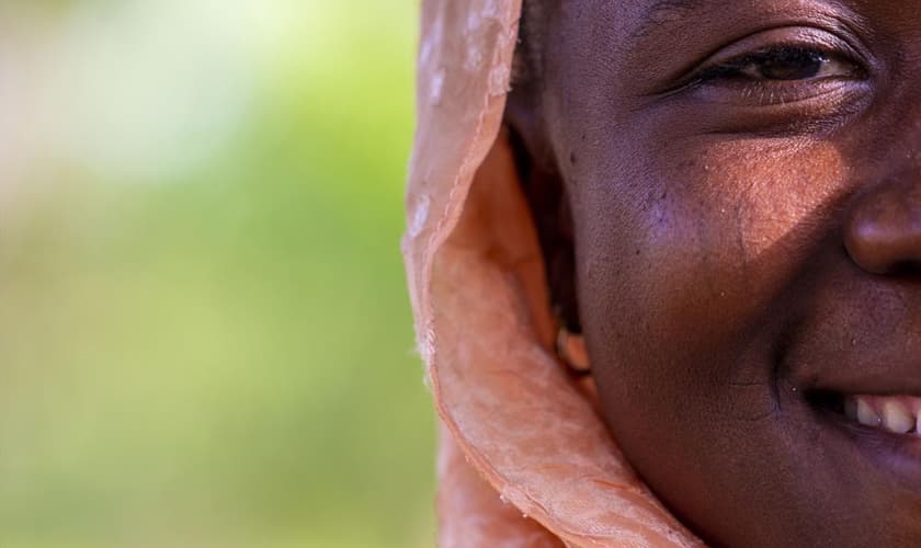 Imagem de mulher nigeriana cedida pela organização Portas Abertas. (Foto: Portas Abertas)