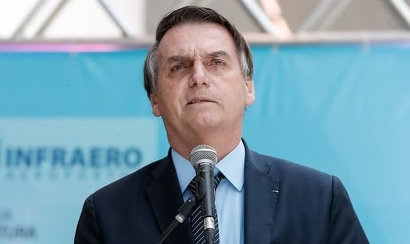 Presidente Jair Bolsonaro participa de evento da Assembleia de Deus em Goiânia. (Foto: Reprodução/Alan Santos)