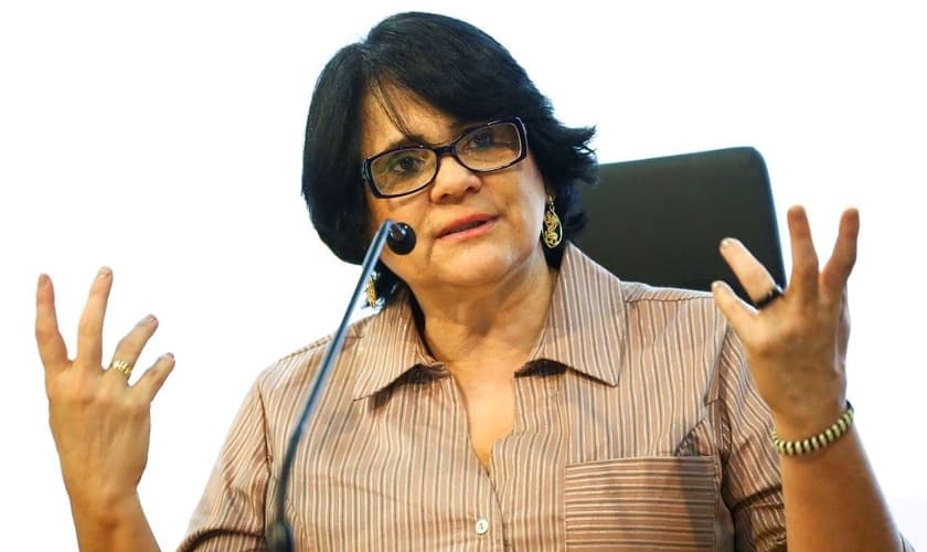 Ministra Damares Alves em defesa dos cristãos perseguidos. (Foto Marcelo Camargo/Agência Brasil)