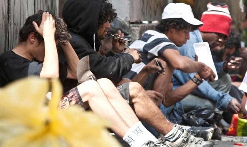 Usuários de drogas na região da Cracolândia, no centro de São Paulo. (Foto: Vagner Campos/Brazil Photo Press/Folhapress)