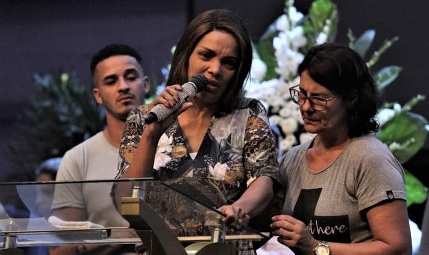 Velório do pastor Anderson do Carmo, marido da cantora gospel e deputada Flordelis. (Foto: Cléber Mendes/Agência O Dia)