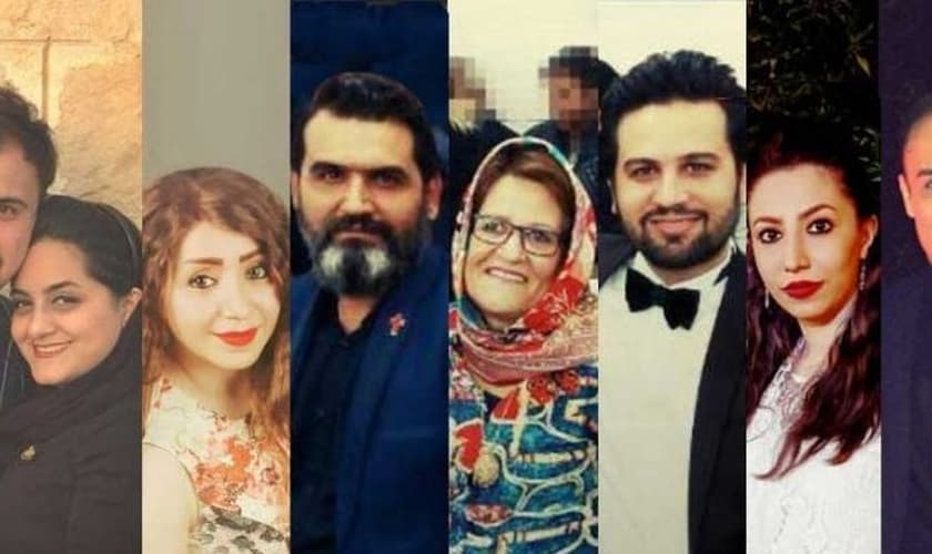 Cristãos iranianos presos por sua fé em Jesus. (Foto: Reprodução/Article 18)