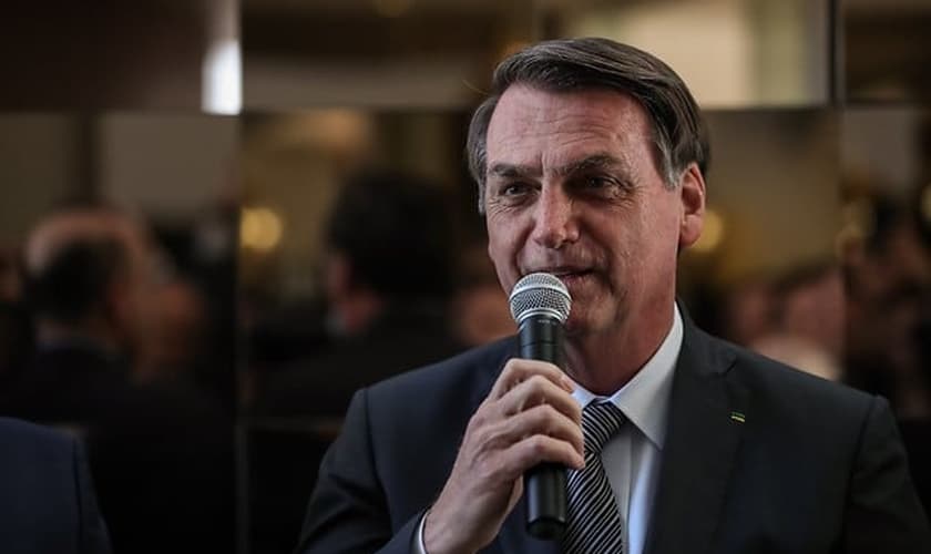 Presidente Jair Bolsonaro em almoço com lideranças evangélicas, em Brasília. (Foto: Marcos Corrêa/PR).