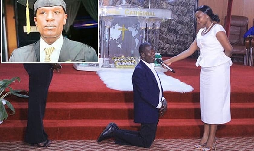 Godfrey Nsamba é libertado após ser sequestrado por duas semanas. (Foto: Reprodução/UGCN)