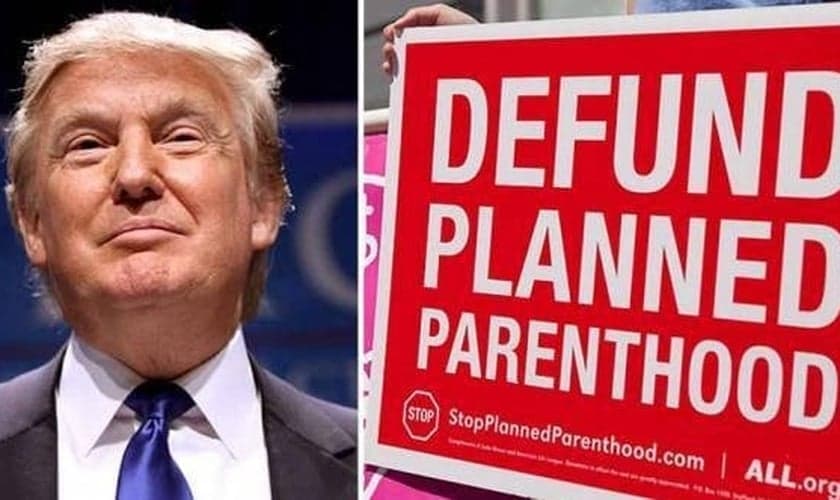 Trump cumpriu sua promessa de campanha, cortando a verba pública anual, que até então era destinada à Planned Parenthood, maior rede de abortos dos EUA. (Imagem: Revelations - Wordpress)