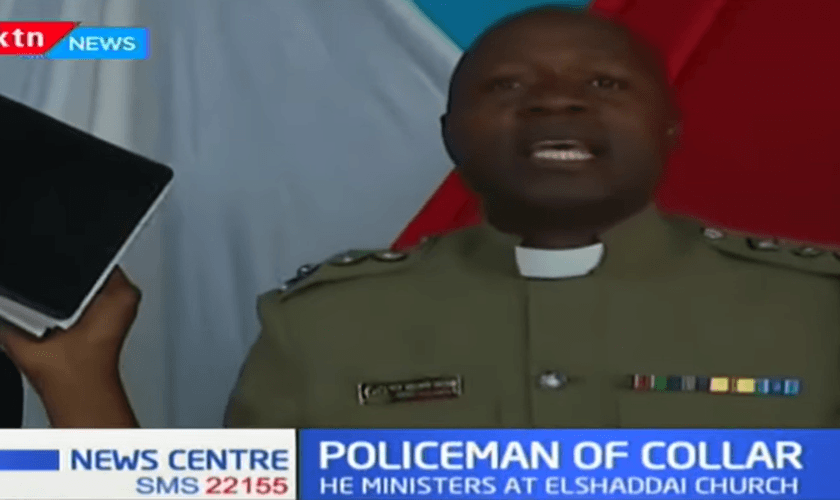 O inspetor-chefe William Sifuna também é pastor no Quênia. (Foto: Reprodução/KYN News)