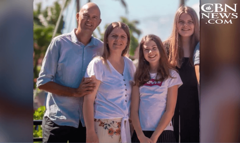 Torben Sondergaard e família. (Foto: Reprodução/CBS News)