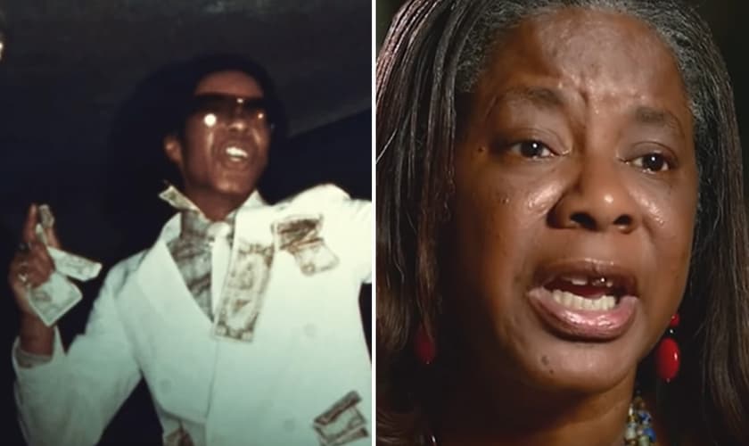 Wanda Jo antes, em sua vida homosseuxal; e depois de sua conversão. (Foto: Reprodução/CBN News)