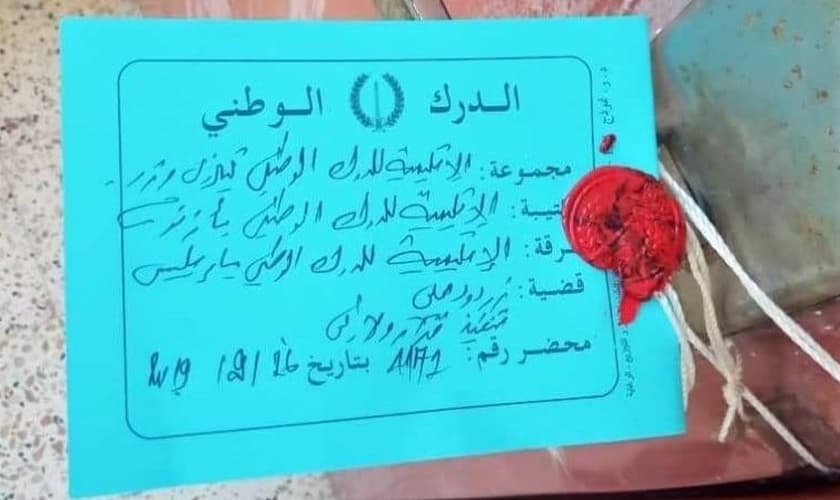 As autoridades fecharam um prédio fechado em Tigzirt, dois dias após fechar outro prédio que serve a duas igrejas. (Foto: Reprodução/Morning Star News)