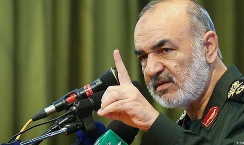 Hossein Salami, comandante em chefe da Guarda Revolucionária. (Foto: Reproduçãpo/Agência Tasnim)