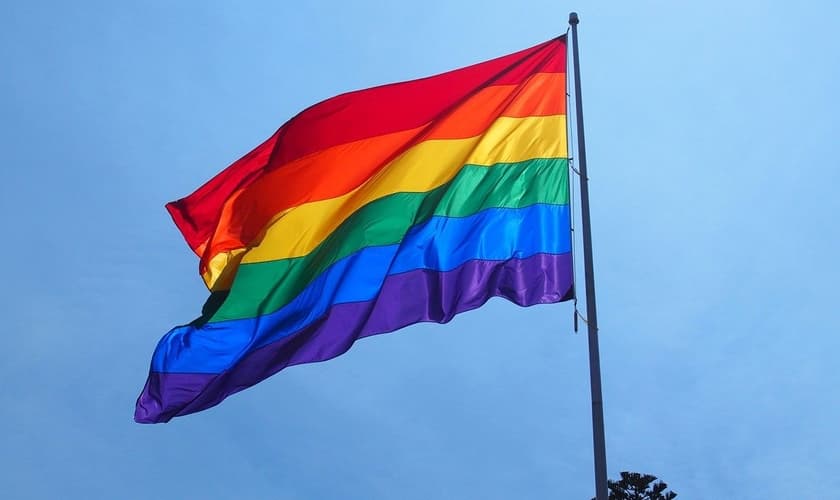 Bandeira usada como símbolo do movimento LGBT. (Foto: Nippon)