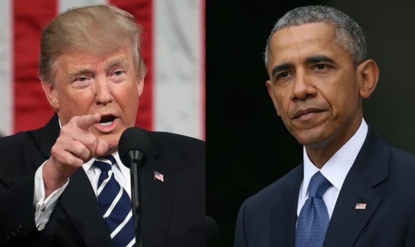 Trump e Obama em lados opostos também sobre adoção de crianças. (Foto: Reprodução/CNN)