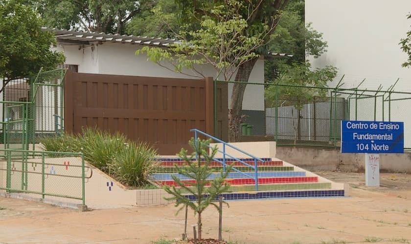 Centro de Ensino Fundamental - Asa Norte. (Foto: Foto: TV Globo/Reprodução)