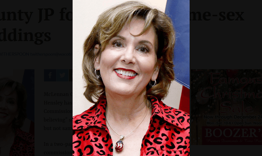 A juíza de paz Dianne Hensley. (Foto: Reprodução/CBN News)