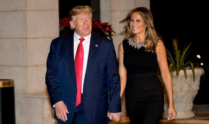 Donald Trump e a primeira-dama dos EUA, Melania Trump. (Foto: AP Photo/Andrew Harnik)