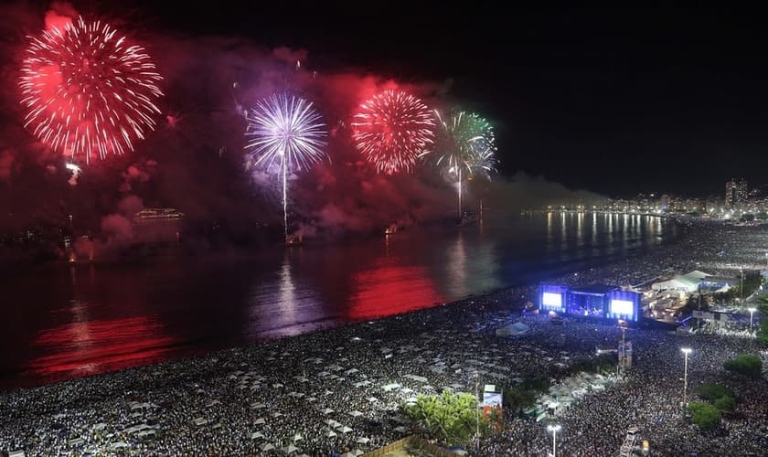 Réveillon no Rio de Janeiro espera contar com com 2,8 milhões de pessoas.. (Foto: Fernando Maia/Riotur)
