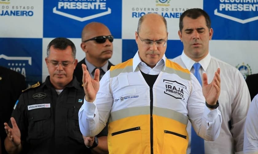 Governador Wilson Witzel no lançamento do programa Irajá Presente. (Foto: Gabriel Paiva / Agência O Globo)