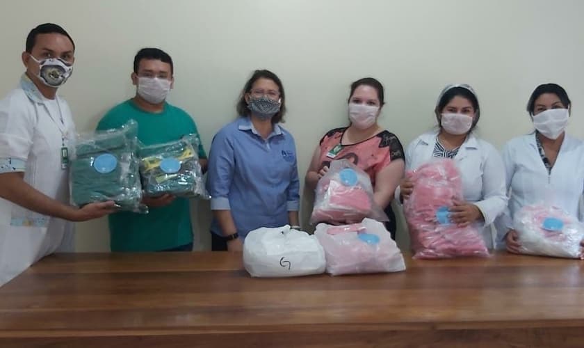 Os EPIs serão usados pelos profissionais de saúde que atuam na linha de frente do atendimento de casos suspeitos do novo Coronavírus. (Foto: Reprodução/HSM)