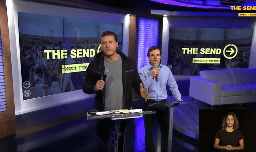 O evangelista Daniel Kolenda ministra no The Send online. (Foto: YouTube)