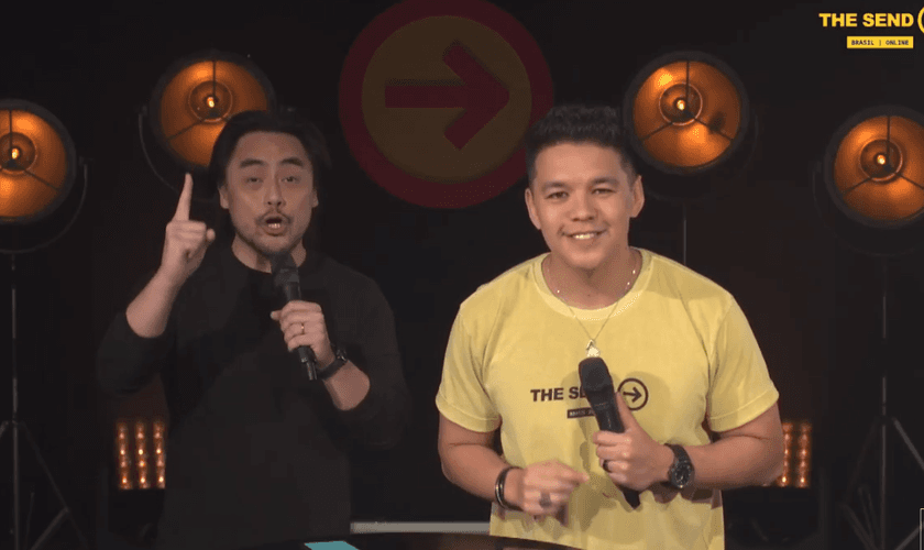 Téo Hayashi na abertura do The Send Online. (Foto: YouTube)