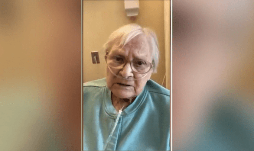 Aos 100 anos, Edith Brachman se recuperou do coronavírus. (Foto: Reprodução/Fox 29)