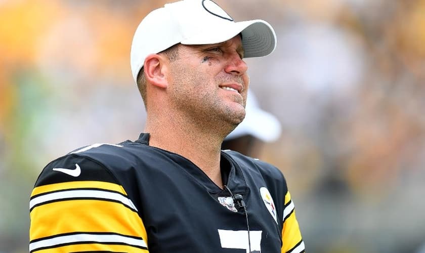 Ben Roethlisberger é quarterback do Pittsburgh Steelers, um time de futebol americano da Pensilvânia. (Foto: Joe Sargent/Getty Images)