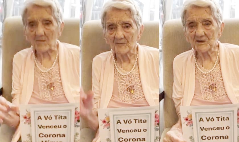 Dona Tita, de 101 anos, foi curada da Covid-19. (Foto: Arquivo pessoal)