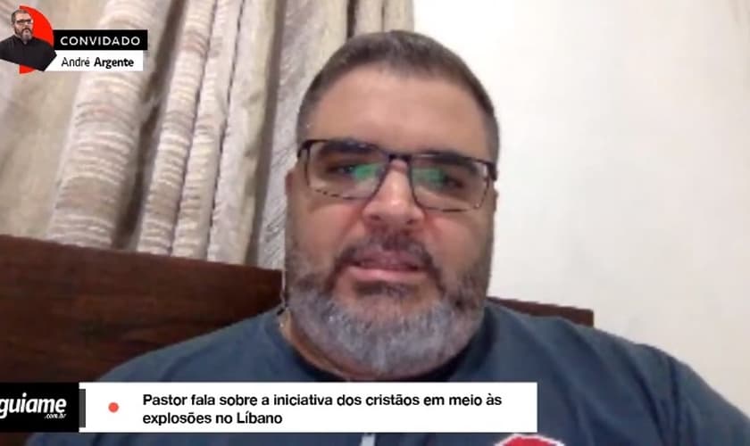 Pastor André Argente mora no Líbano há três anos, onde atua como voluntário em uma ONG e também em parceria com igrejas locais. (Imagem: Guiame / Youtube / Reprodução)
