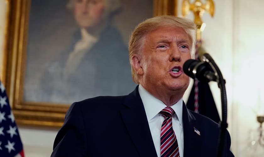 O presidente Donald Trump fala durante evento sobre nomeações judiciais, na Sala de Recepção Diplomática da Casa Branca, quarta-feira, 9 de setembro de 2020, em Washington. (Foto: AP Photo / Evan Vucci)