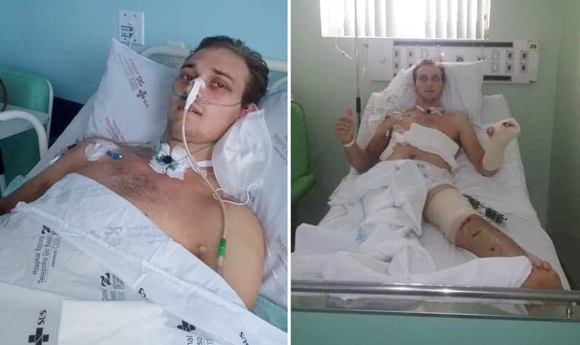 Mateus Perondi de Lima ficou 15 dias na UTI em Santa Catarina. (Foto: Arquivo pessoal)