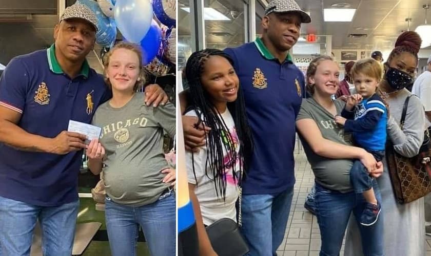 Pastor levantou uma ajuda de 12 mil dólares para uma garçonete grávida nos EUA. (Foto: New Faith Christian Church)