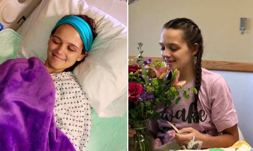 Jenessa Thompson, de 15 anos, passou pela UTI após acidente em campo de futebol. (Foto: Facebook/Dan Thompson)