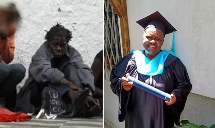 Silvia Regina foi resgatada da Cracolândia e se formou em Missões. (Foto: Nilton Fukuda/Estadão Conteúdo|Fernanda Toyonaga/Facebook)