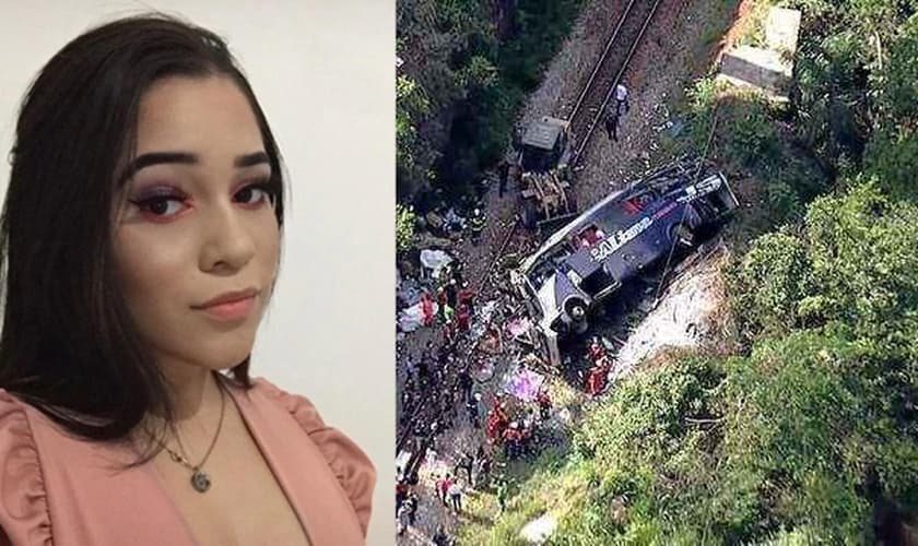 Vitória Cardozo é uma das sobreviventes do acidente com ônibus de Alagoas em Minas Gerais. (Foto: Reprodução/G1)