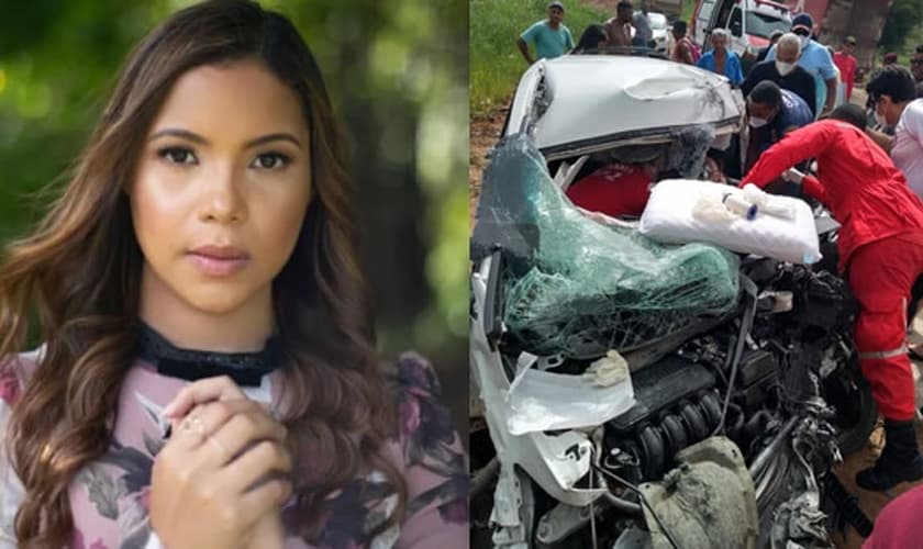 A cantora Amanda Wanessa sofreu grave acidente na última segunda-feira (4). (Imagem: Notícias em Foco)